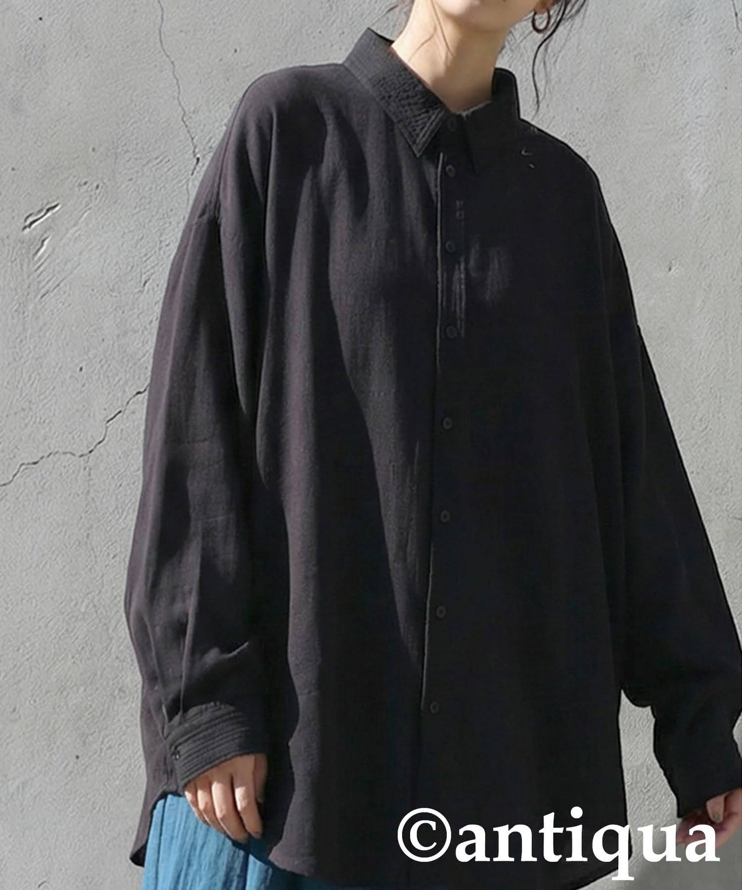 Linen-Like Shirt Ladies