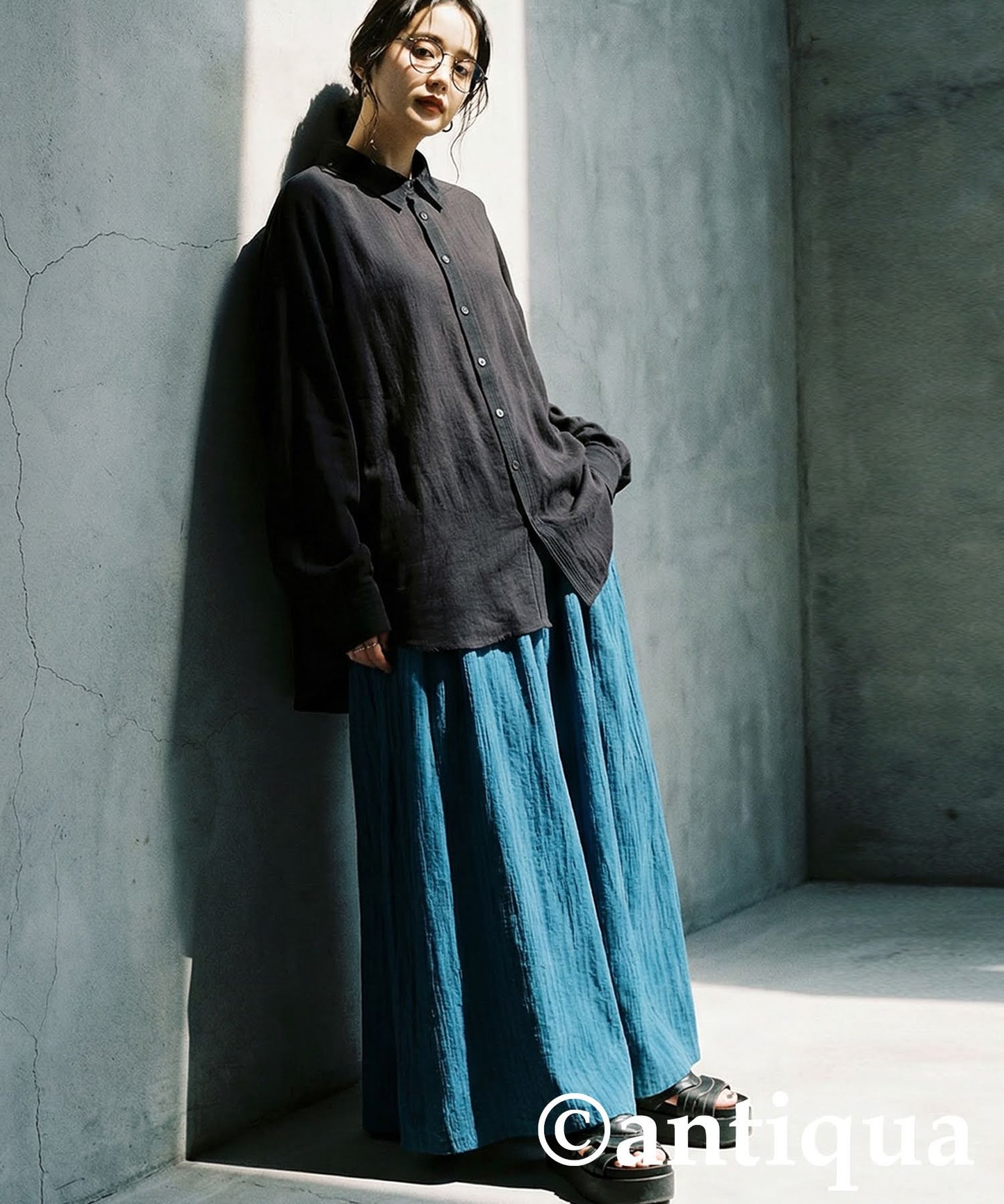 Linen-Like Shirt Ladies