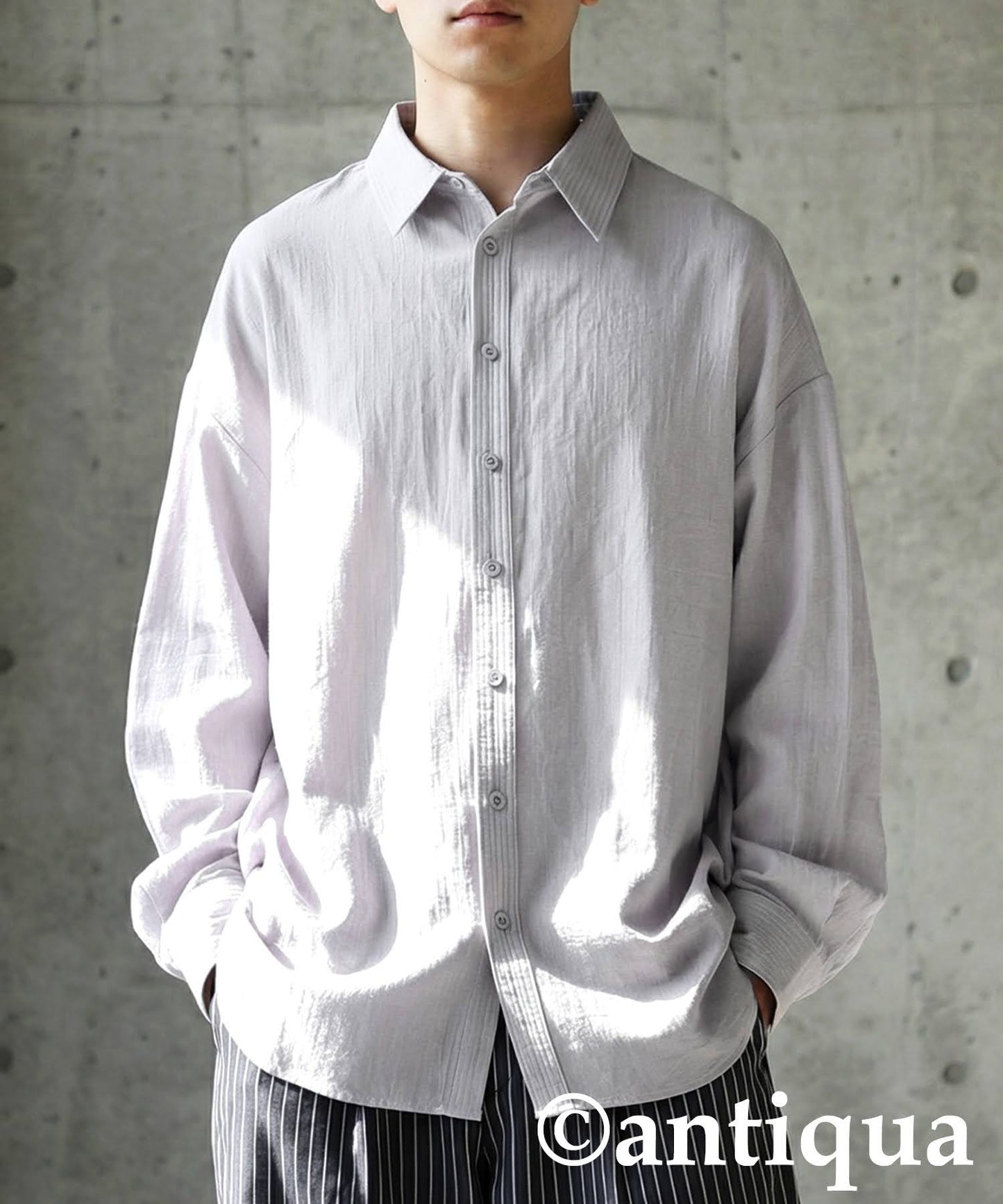 Linen-Like Shirt Men's