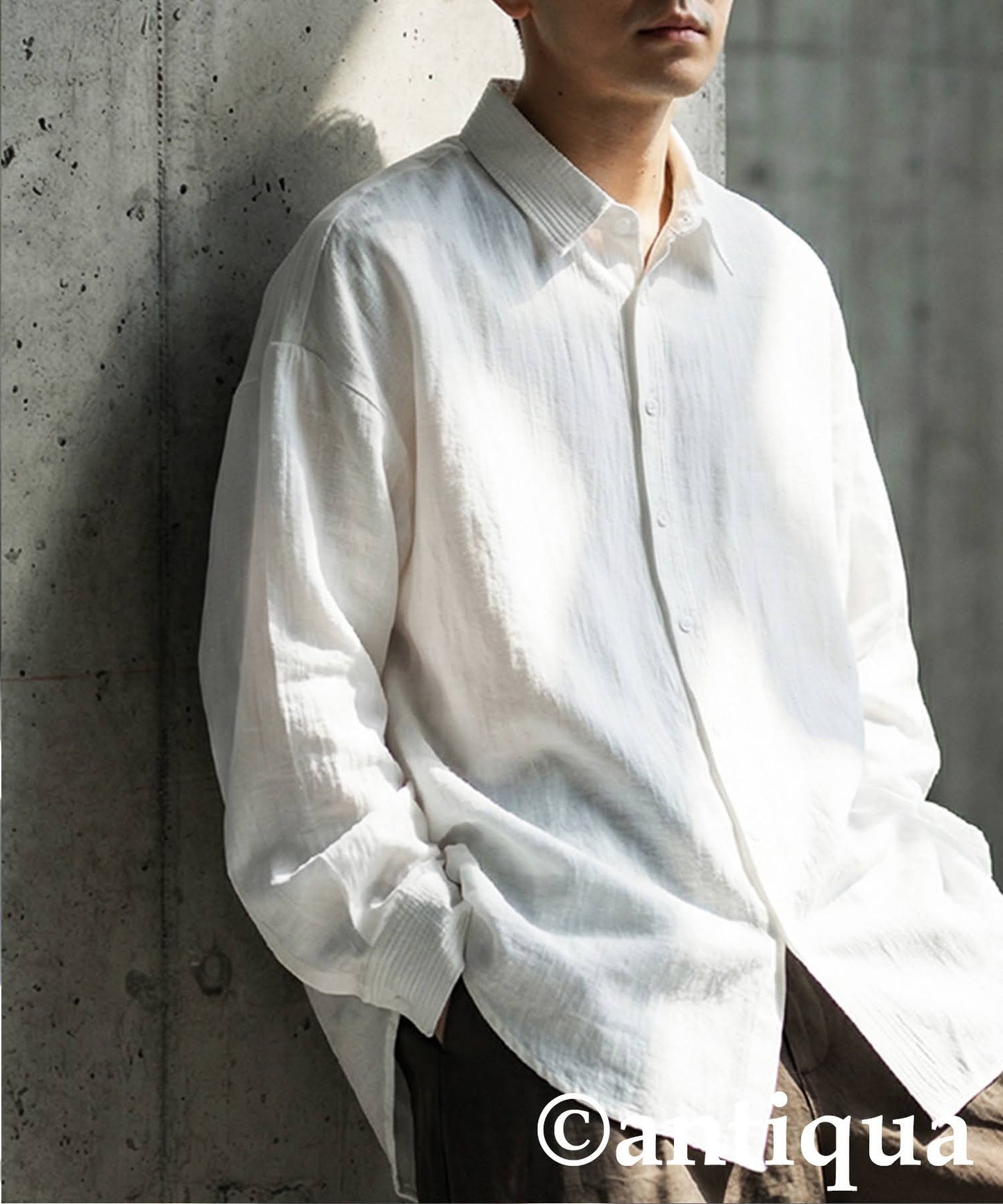 Linen-Like Shirt Men's