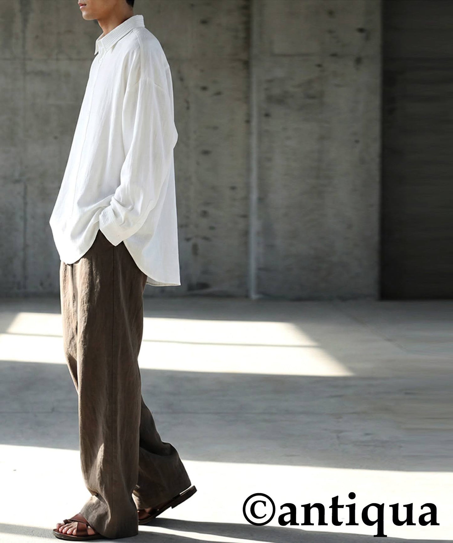 Linen-Like Shirt Men's