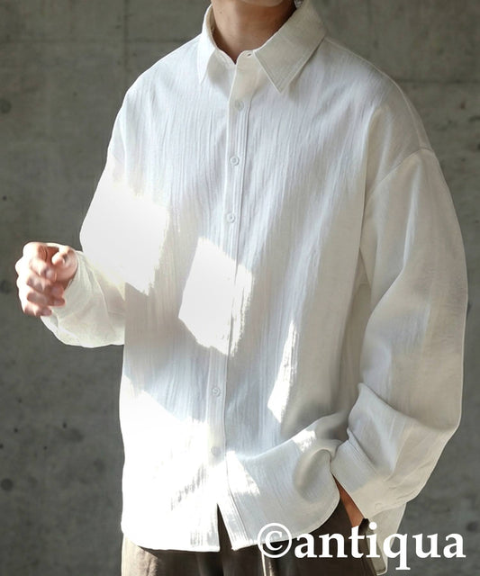 Linen-Like Shirt Men's