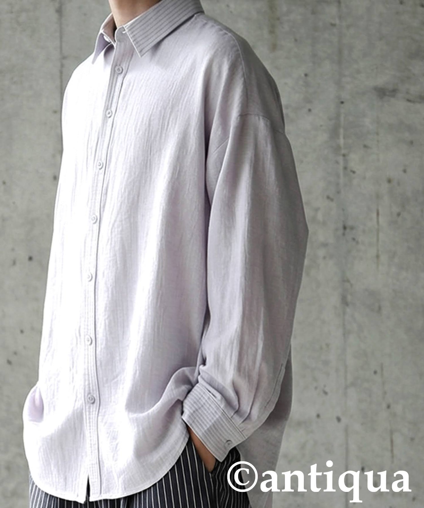 Linen-Like Shirt Men's