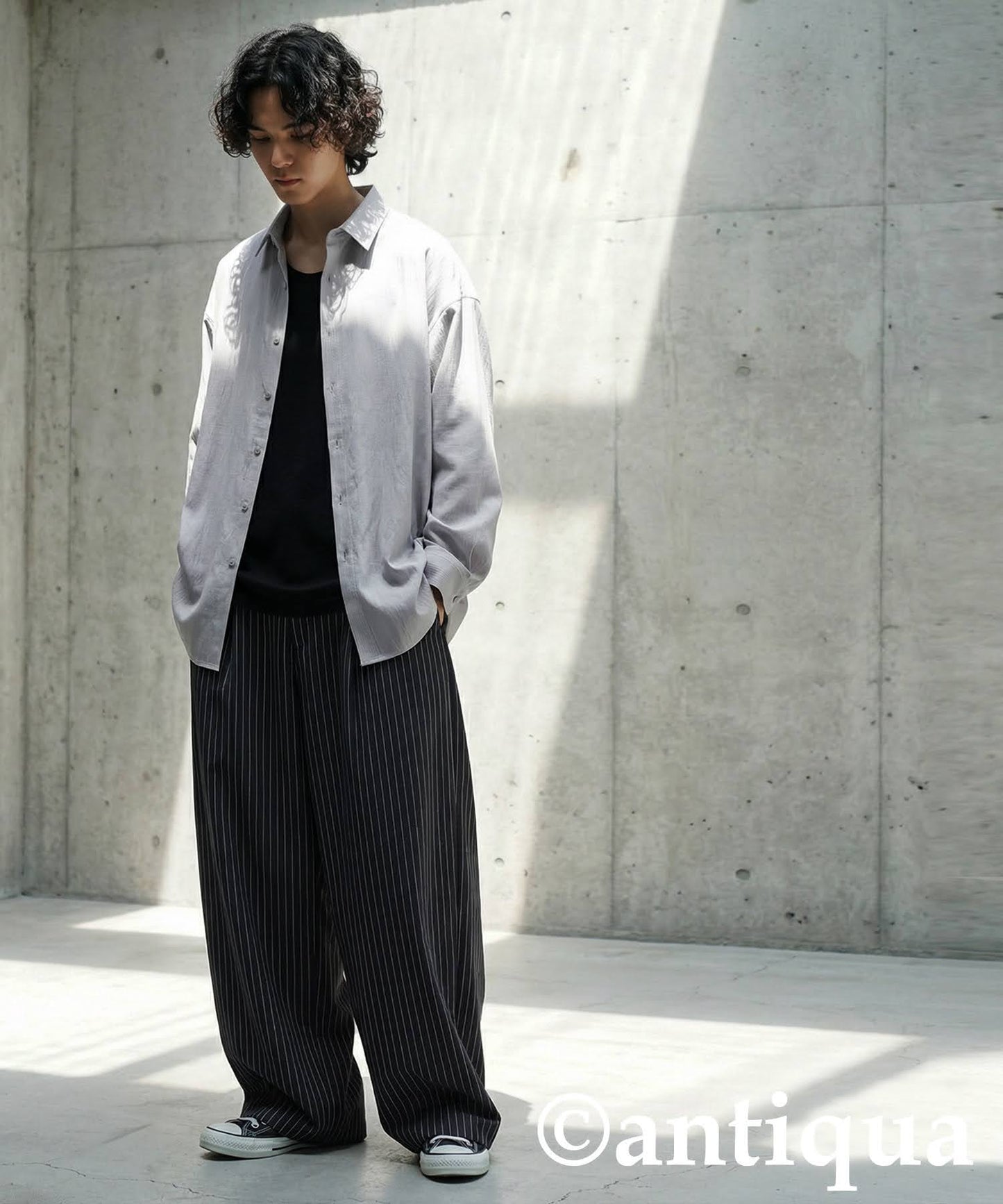 Linen-Like Shirt Men's