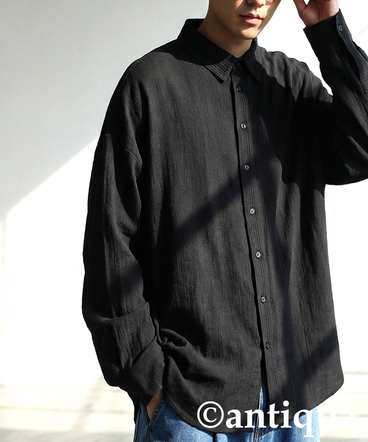 Linen-Like Shirt Men's