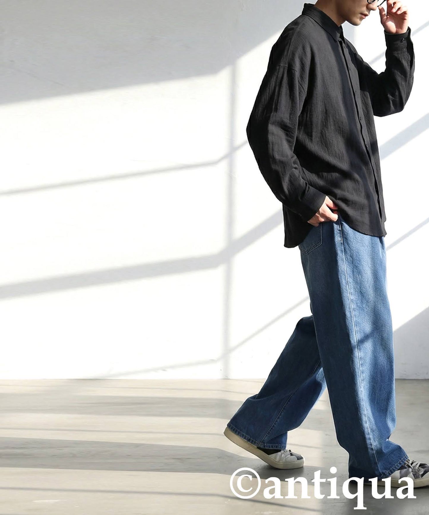 Linen-Like Shirt Men's