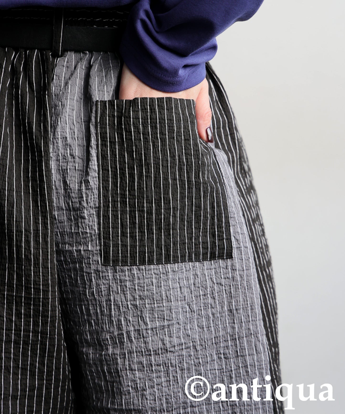 Striped Wide Pants Ladies