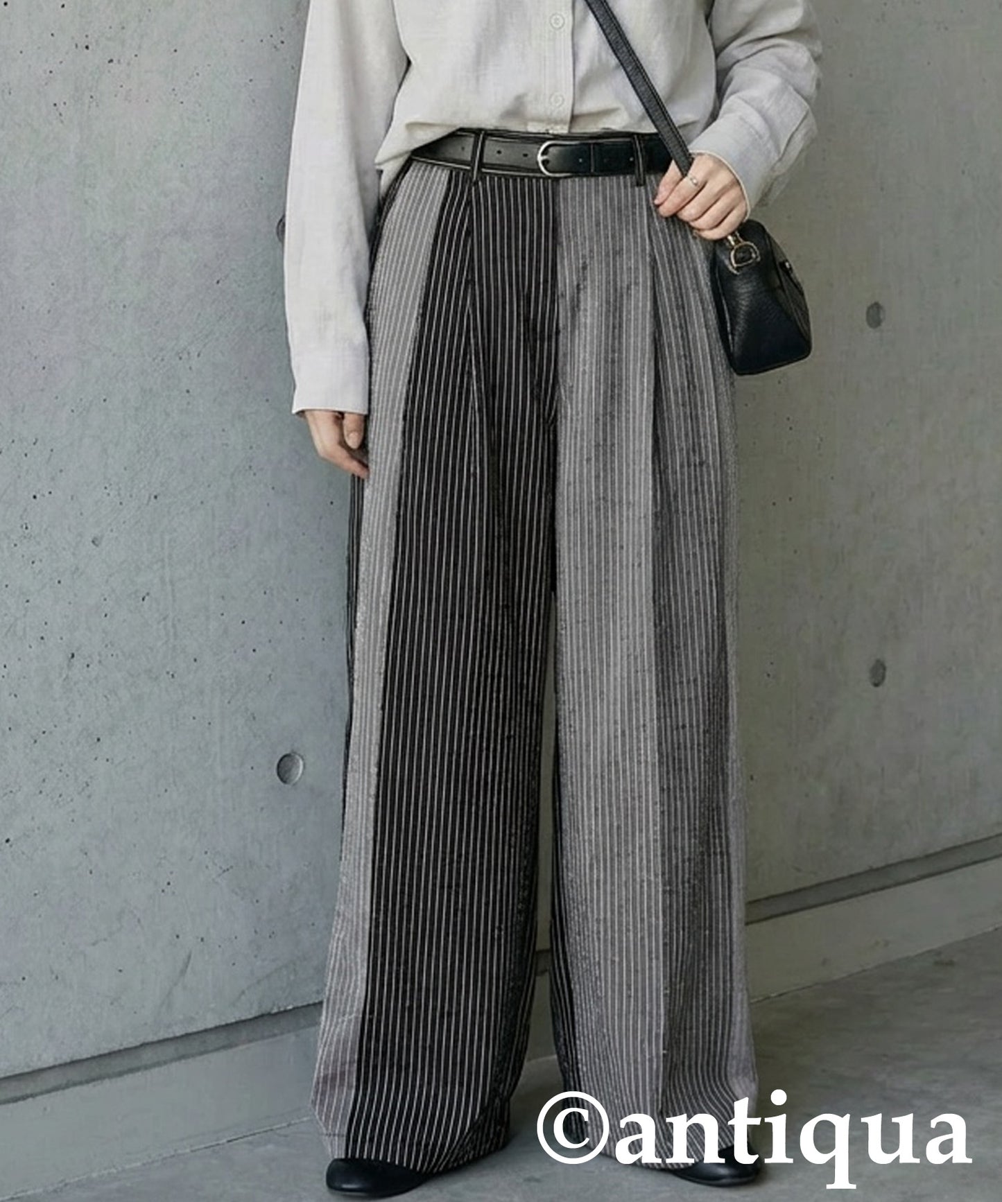 Striped Wide Pants Ladies