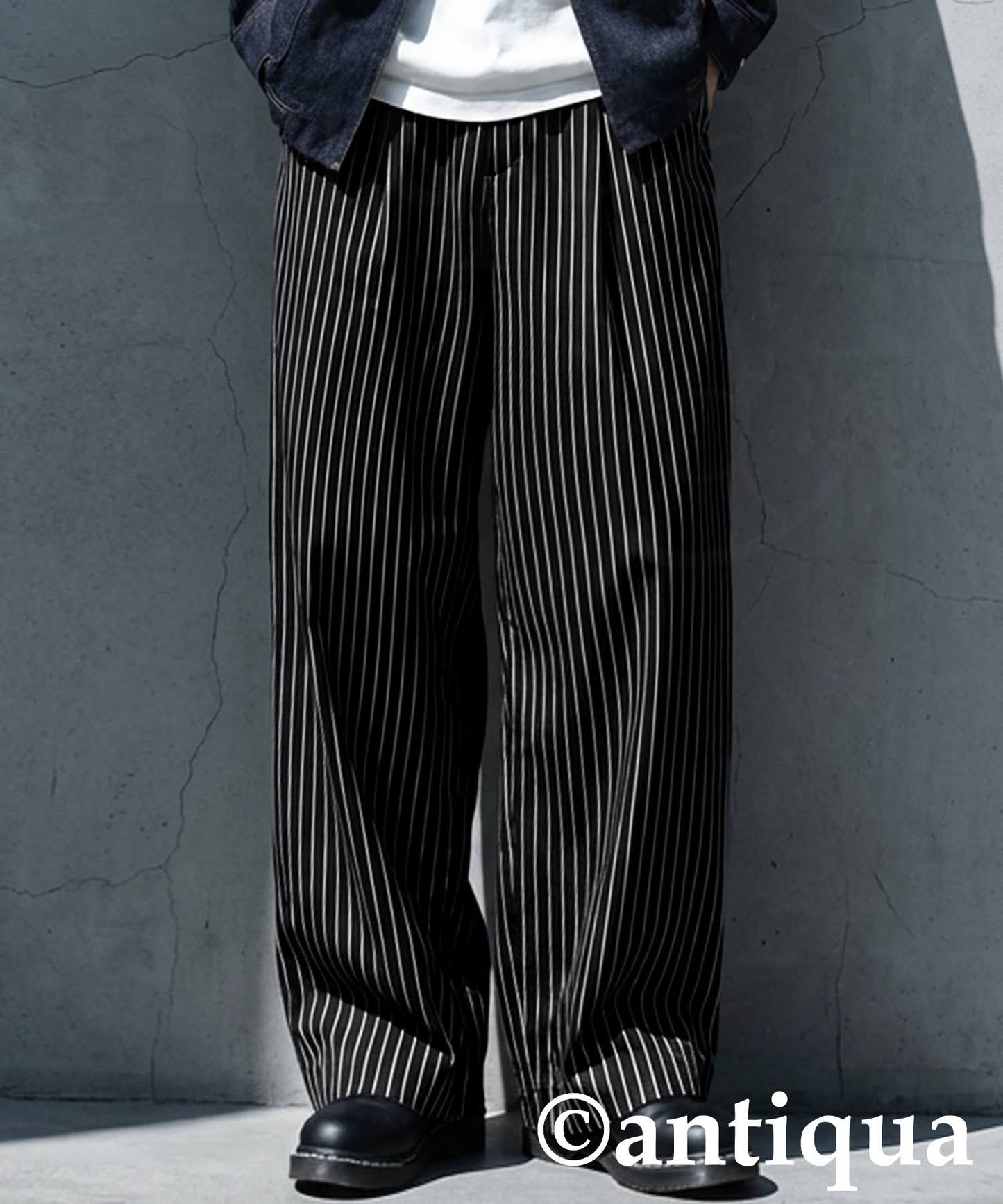 Striped Wide Pants Ladies