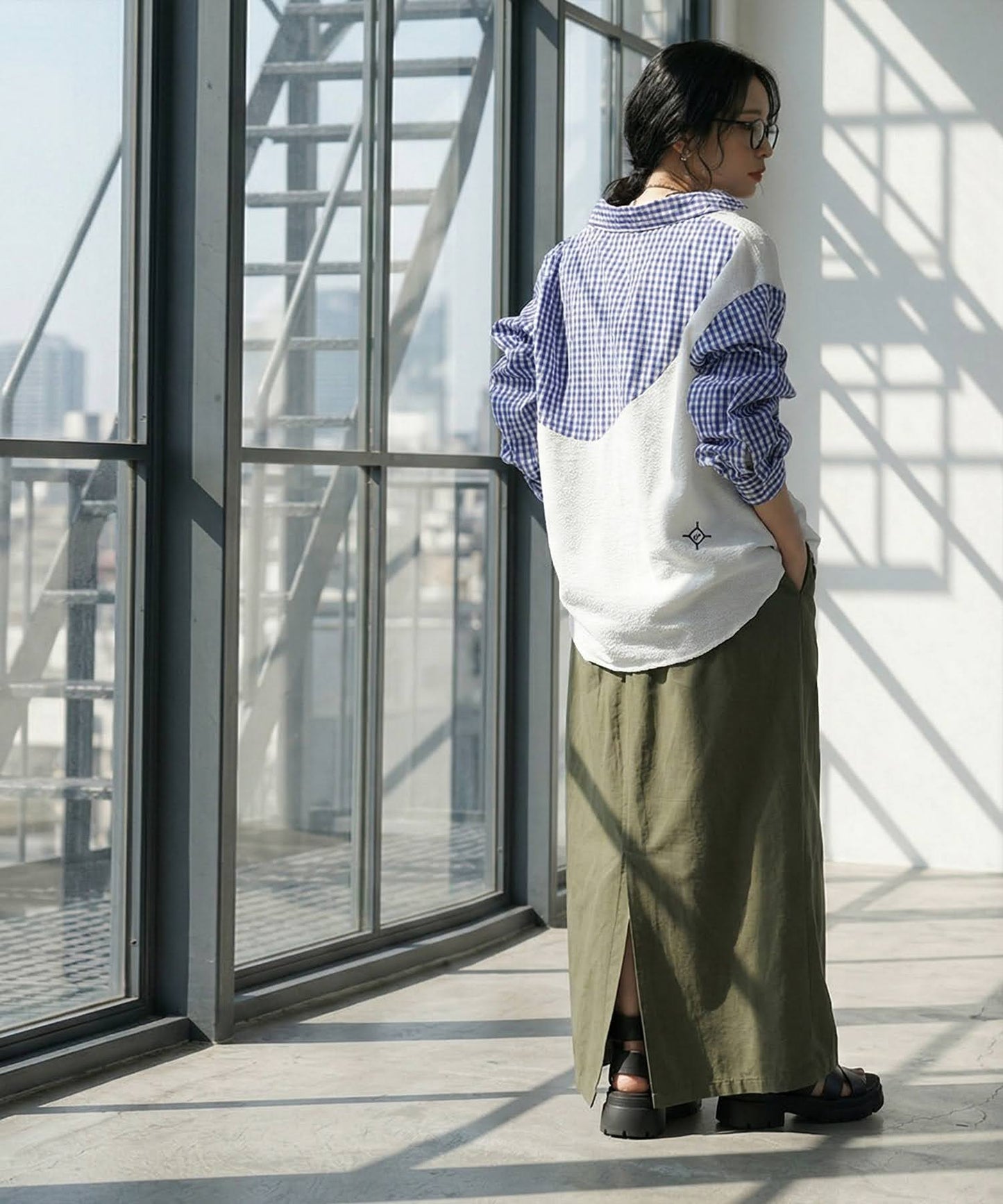 100% Cotton Checkered Shirt Ladies