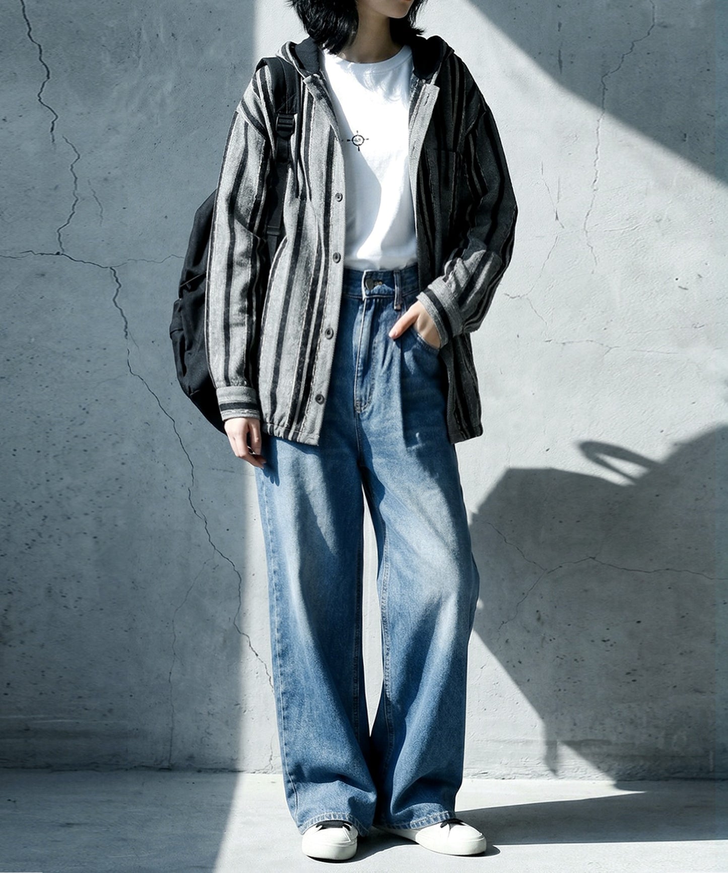 Striped Hoodie Ladies