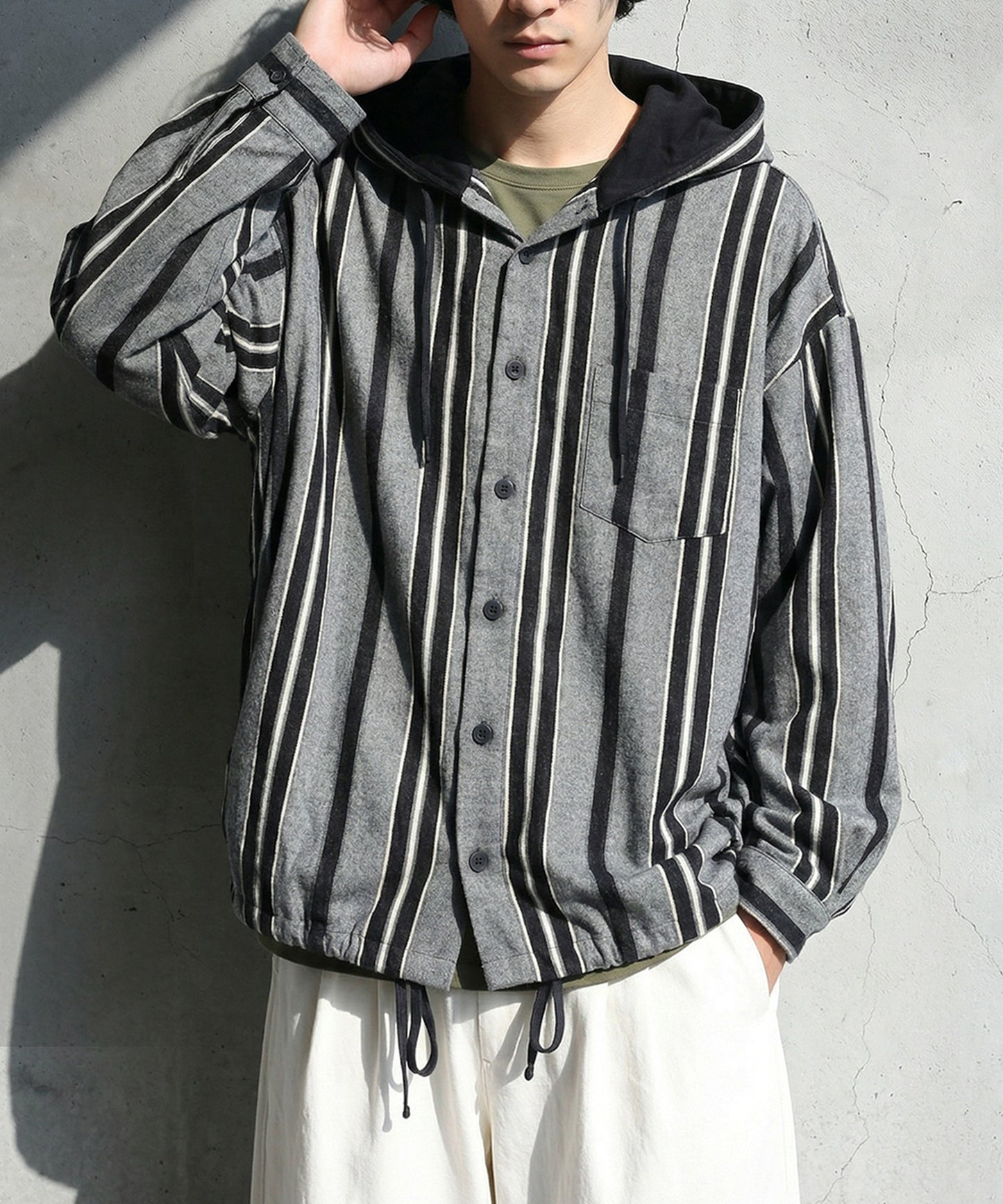 Striped Hoodie Men's