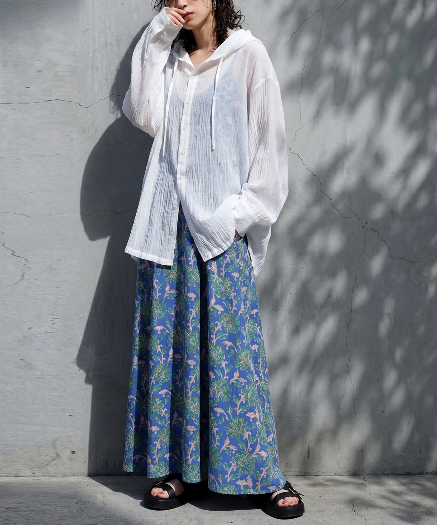 Hooded Sheer Shirt Ladies