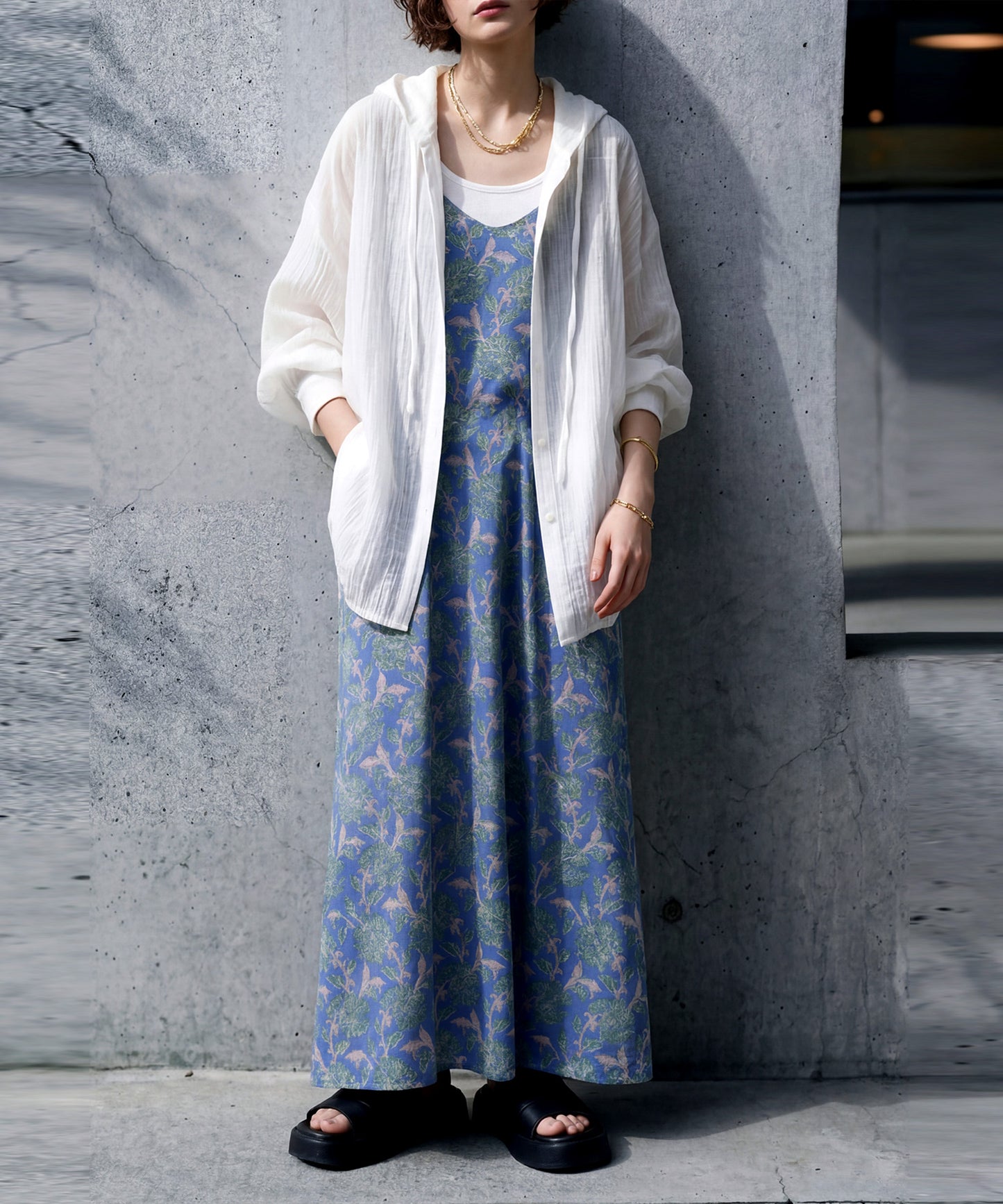 Hooded Sheer Shirt Ladies