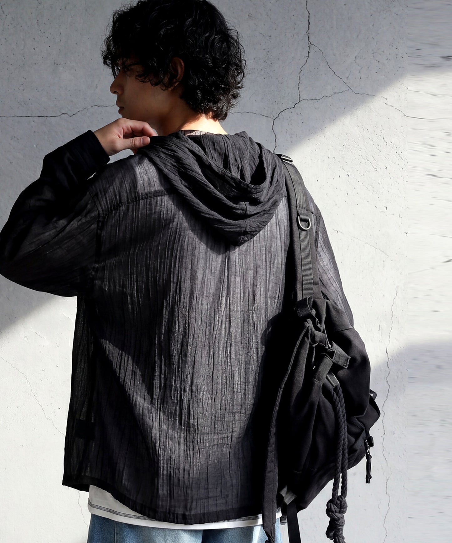 Hooded Sheer Shirt Men’s
