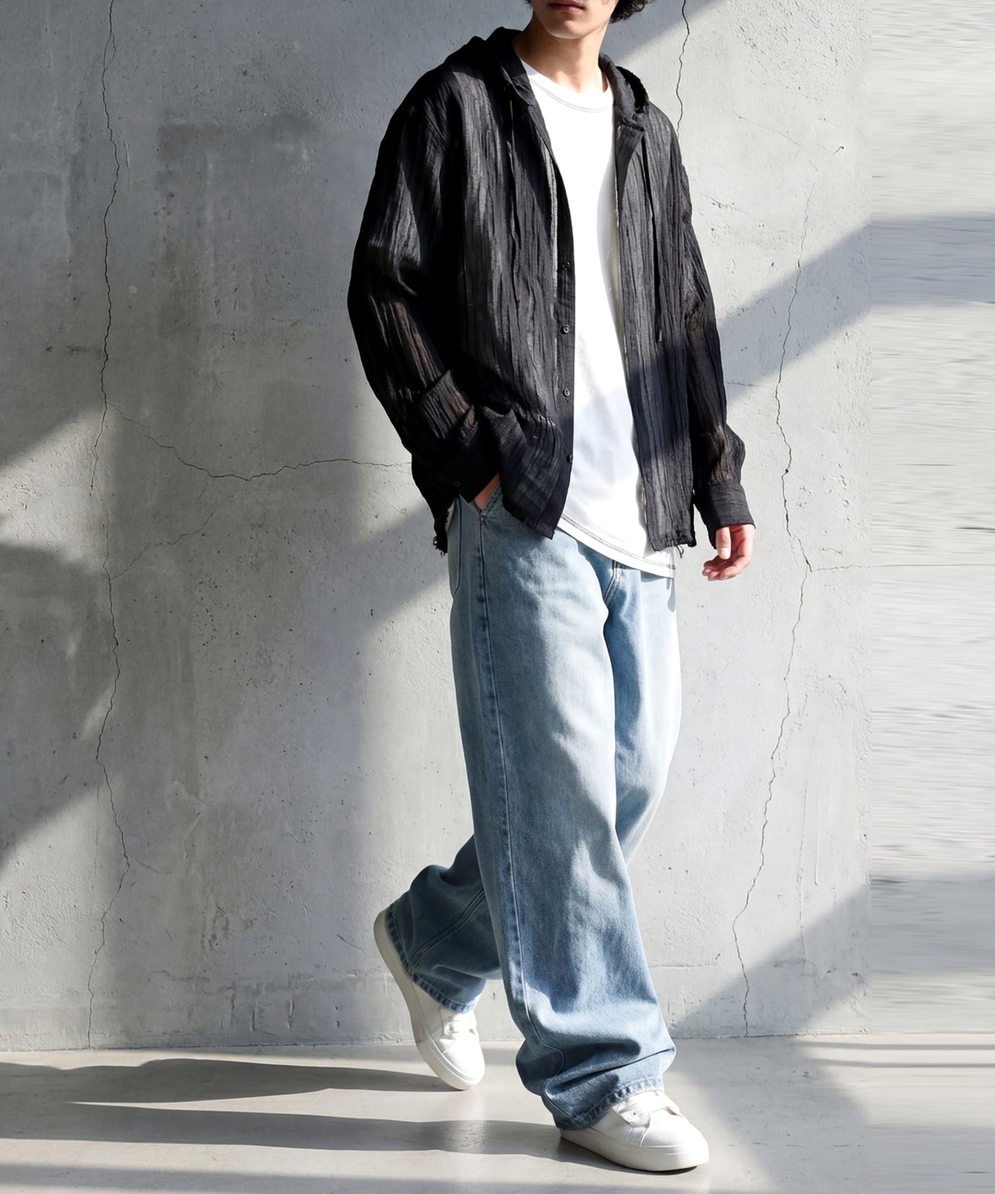 Hooded Sheer Shirt Men’s