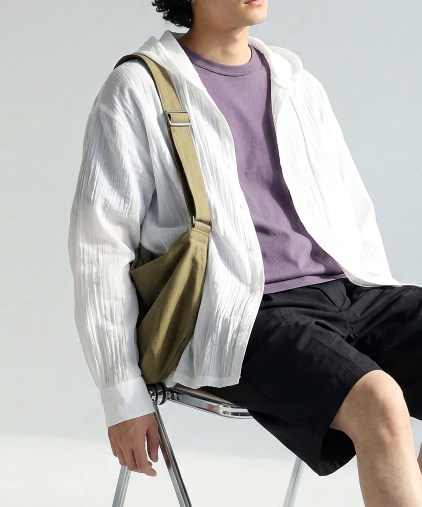 Hooded Sheer Shirt Men’s
