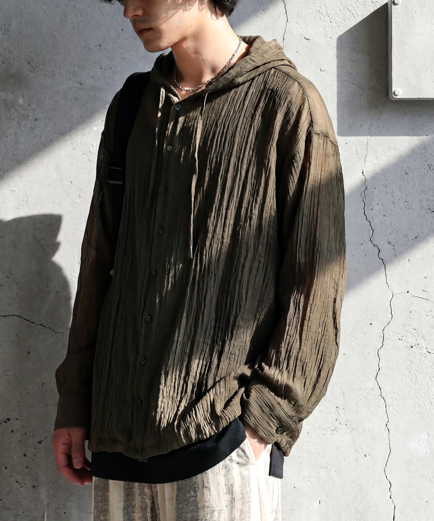 Hooded Sheer Shirt Men’s
