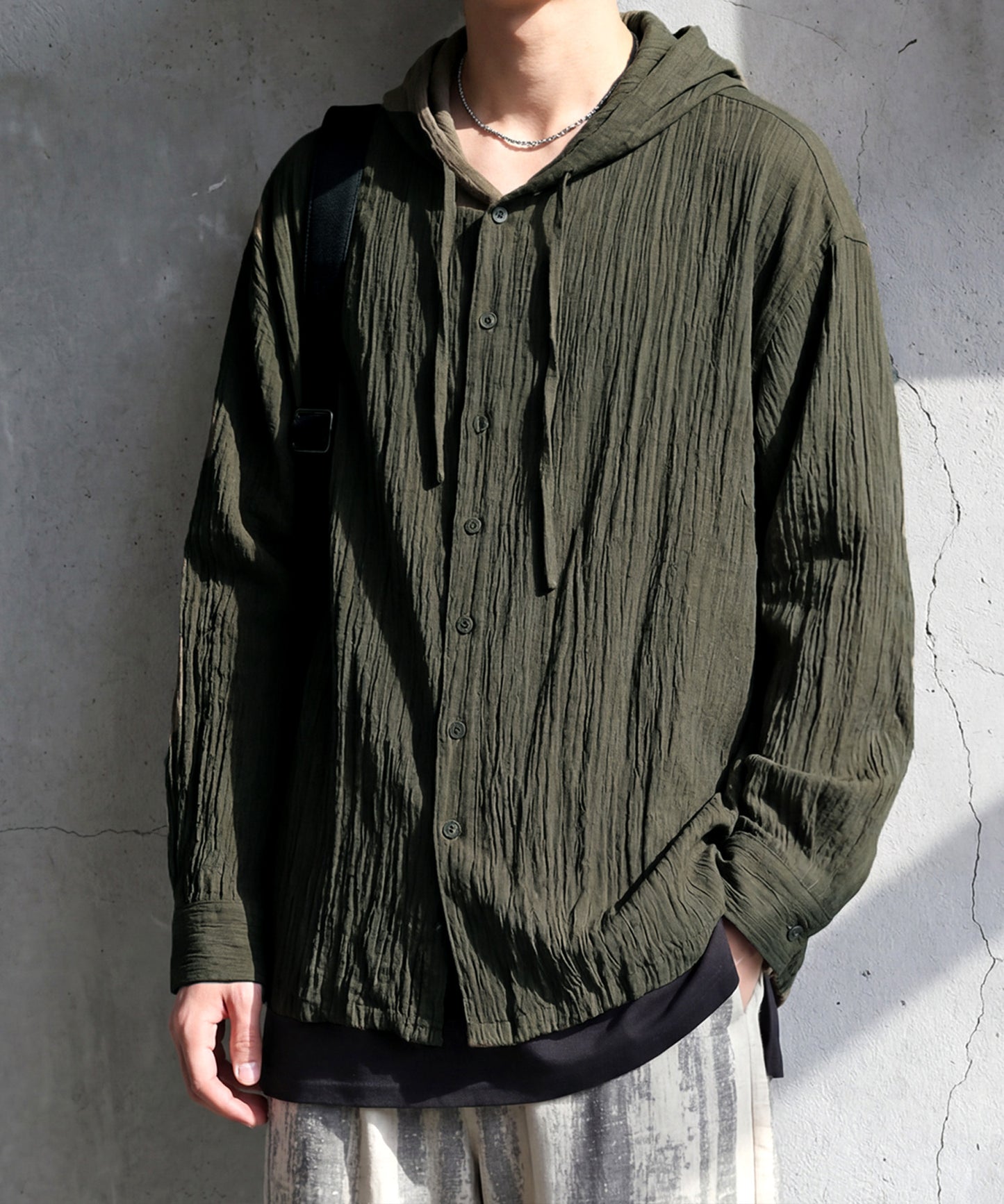 Hooded Sheer Shirt Men’s