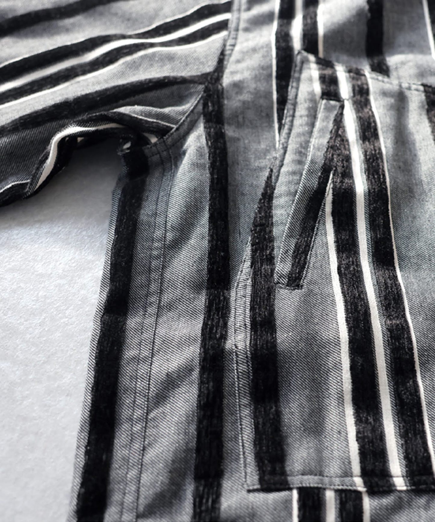 Vertical Striped Blouson Men's