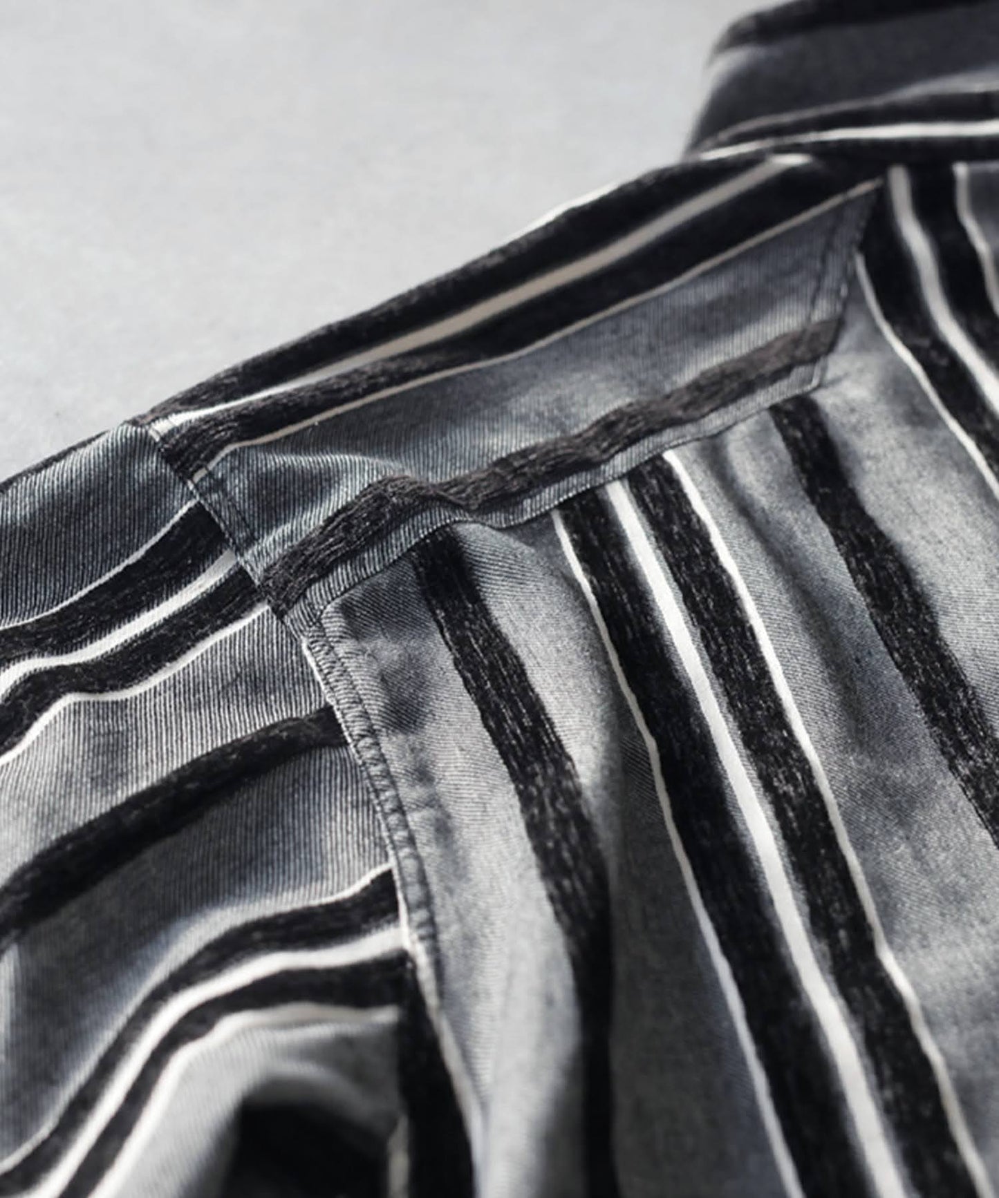 Vertical Striped Blouson Men's