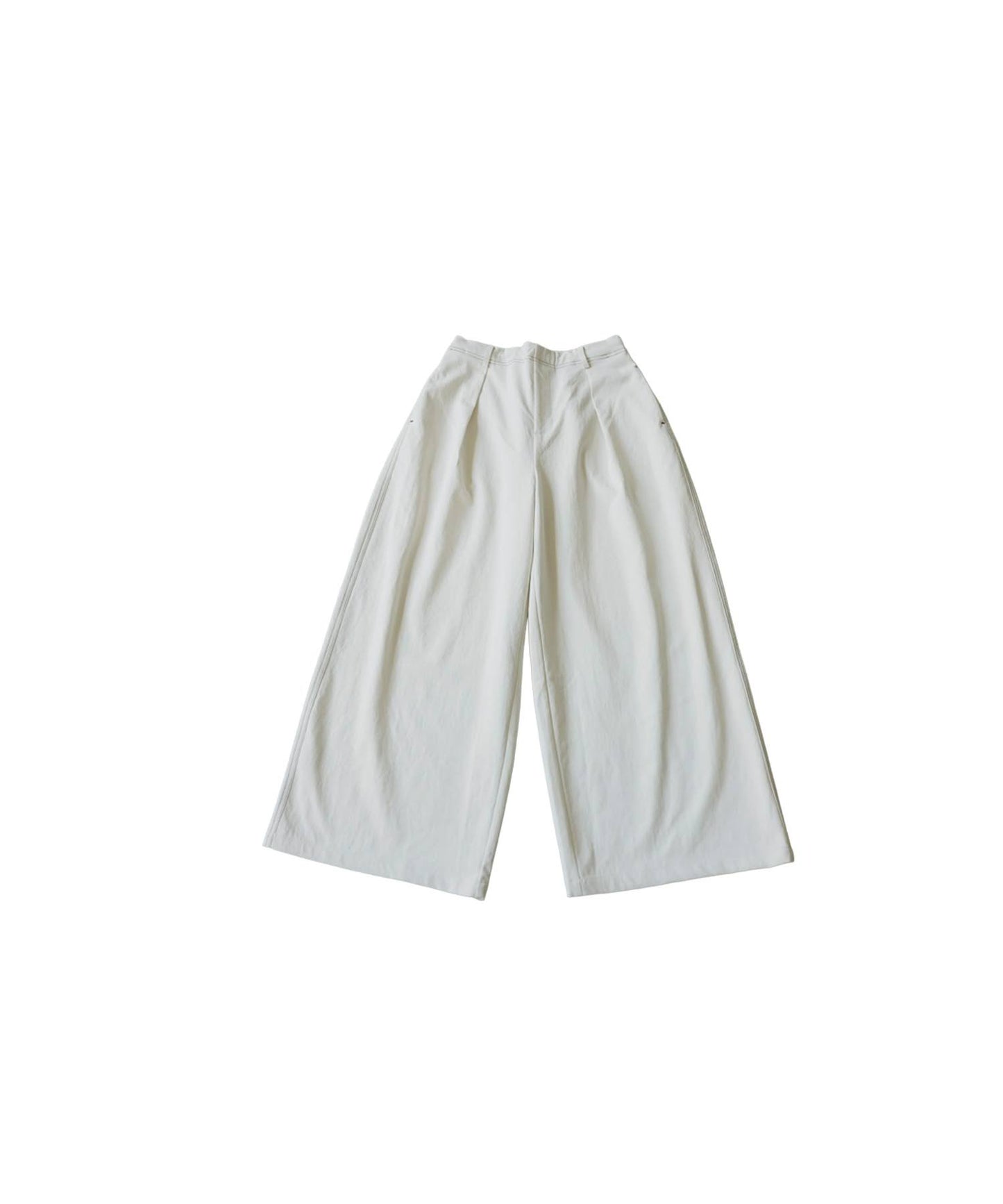 Color-Coordinated Stitching Wide Pants Ladies