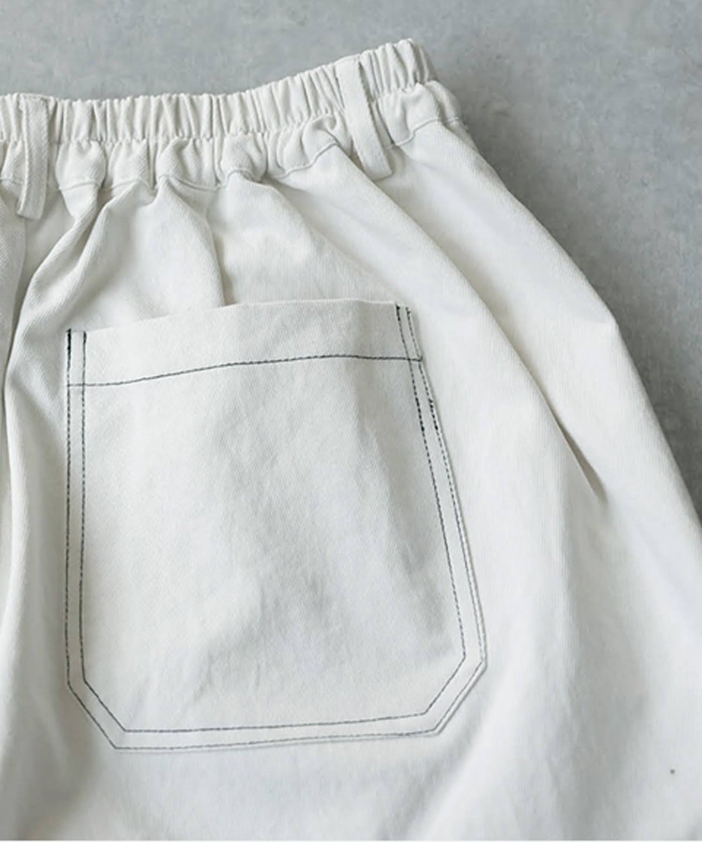 Color-Coordinated Stitching Wide Pants Ladies