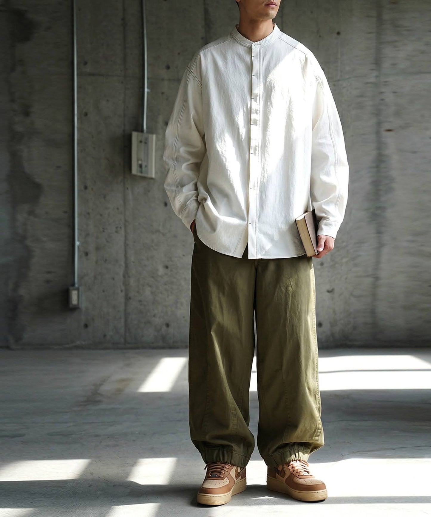 Color-Coordinated Stitch Shirt Men's