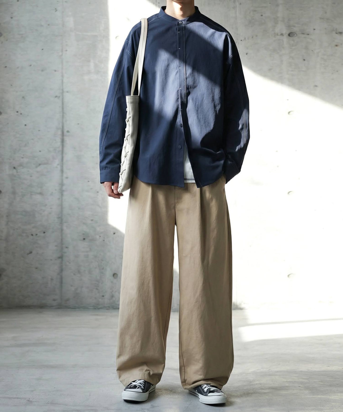 Color-Coordinated Stitch Shirt Men's