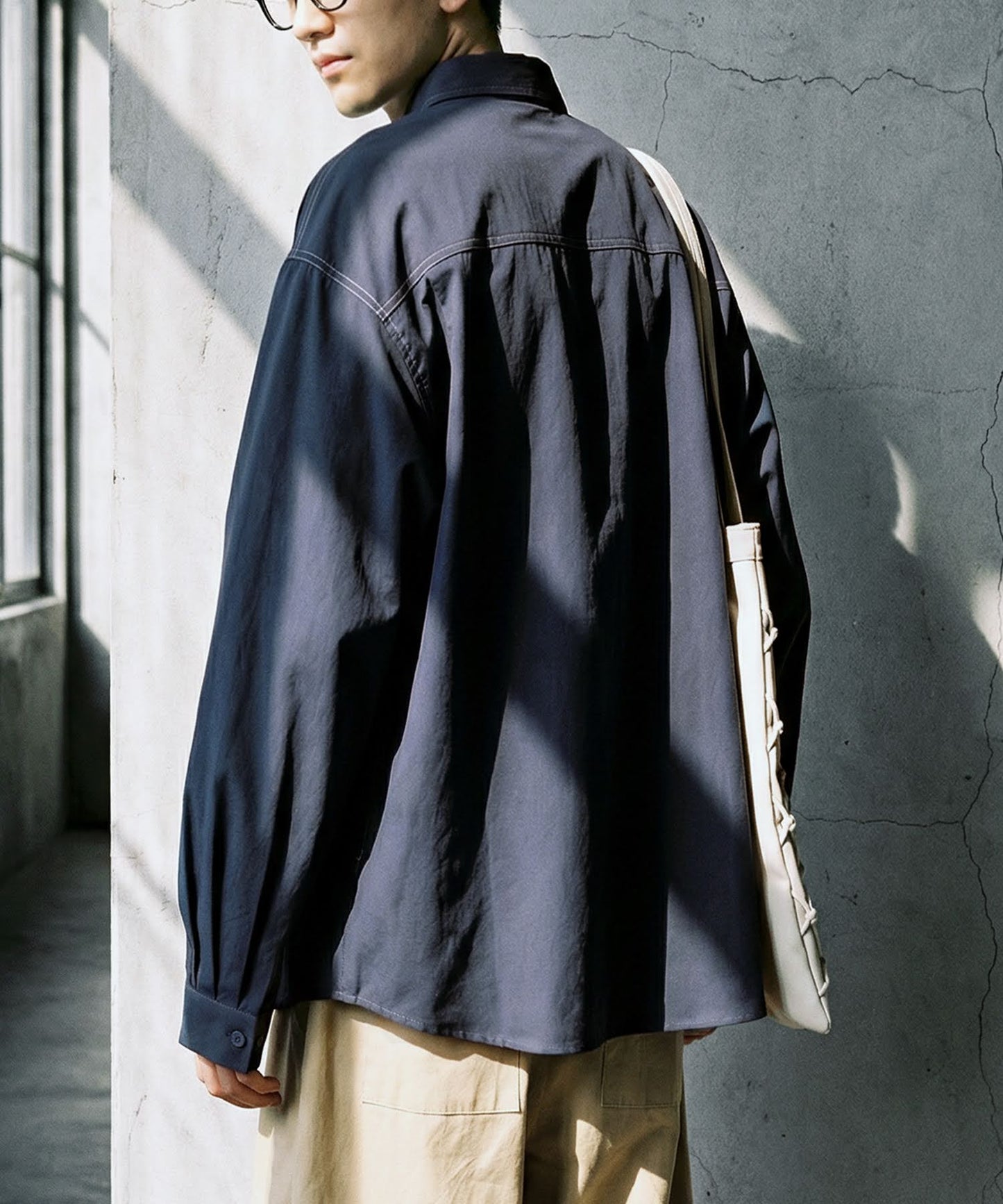 Color-Coordinated Stitch Shirt Men's