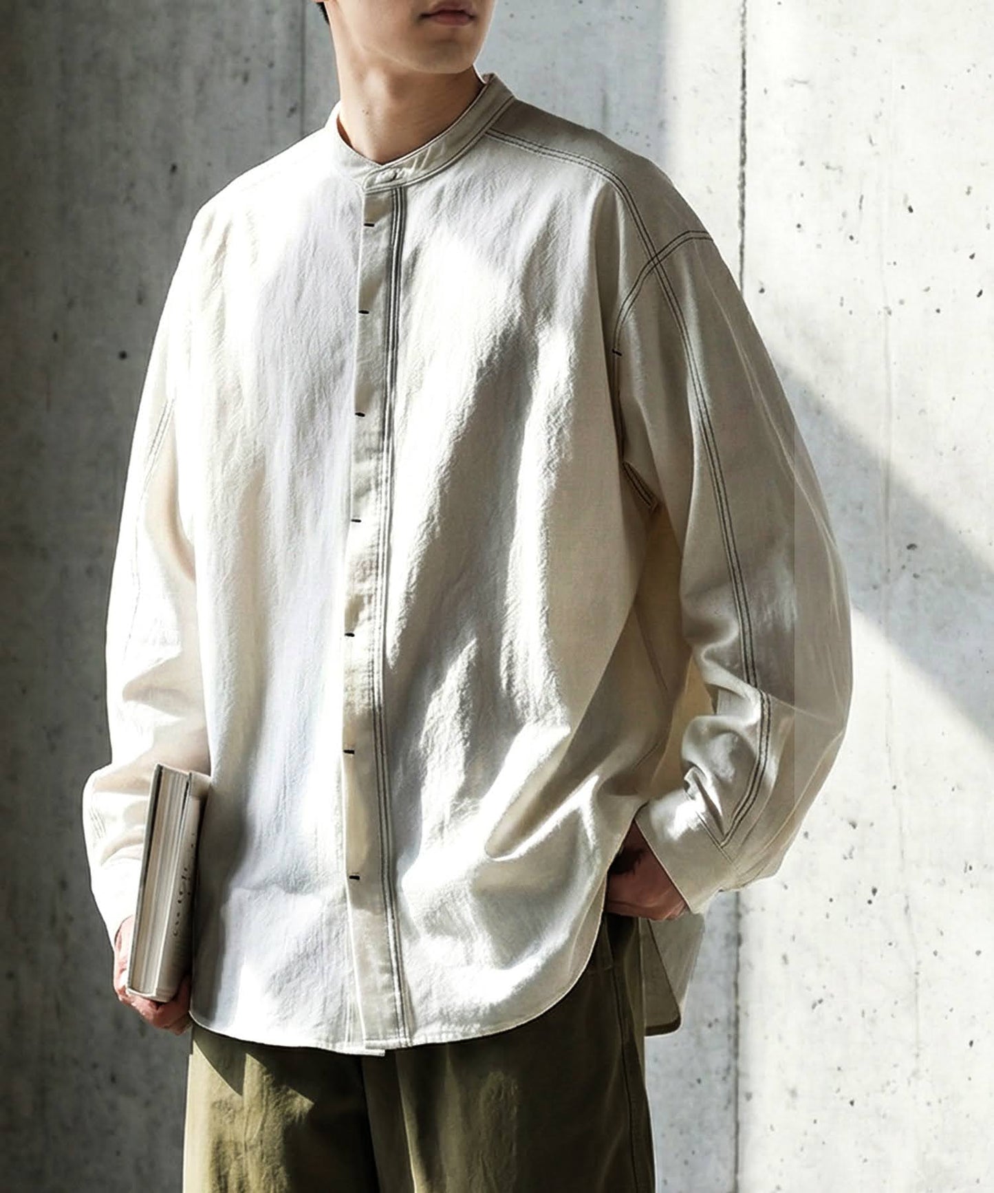 Color-Coordinated Stitch Shirt Men's