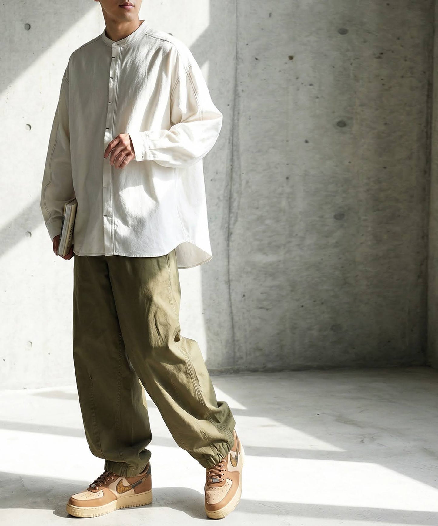 Color-Coordinated Stitch Shirt Men's