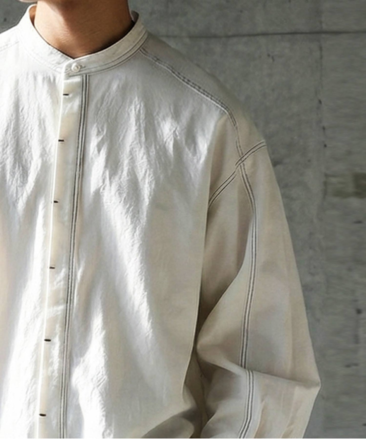 Color-Coordinated Stitch Shirt Men's