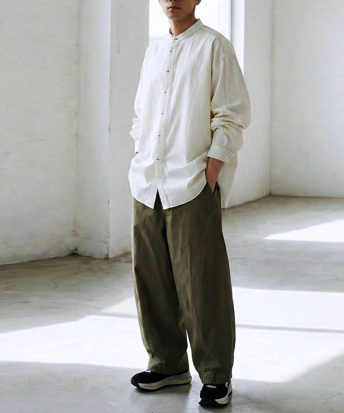 Color-Coordinated Stitch Shirt Men's