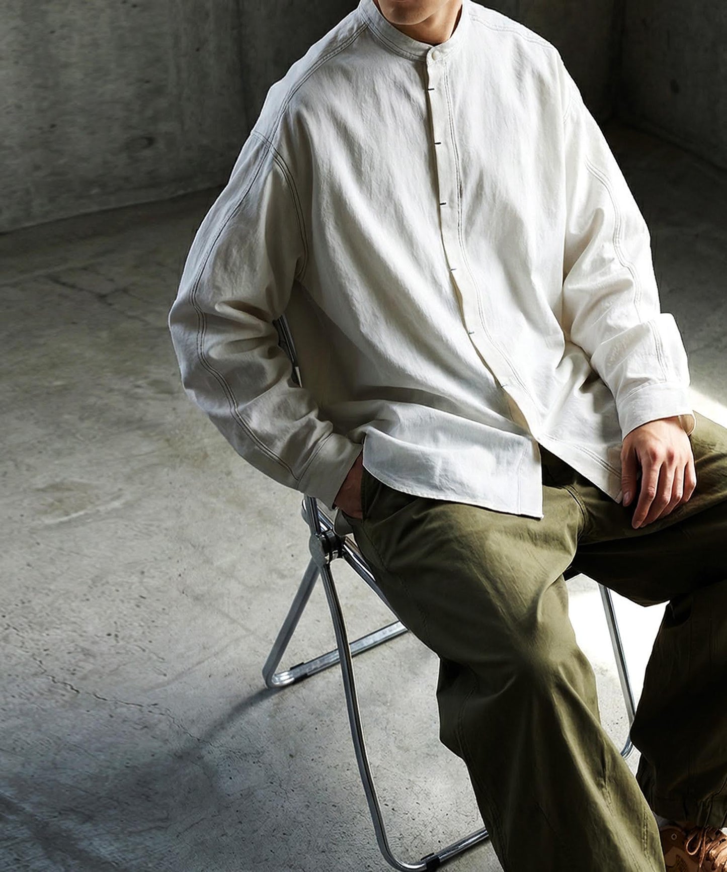 Color-Coordinated Stitch Shirt Men's