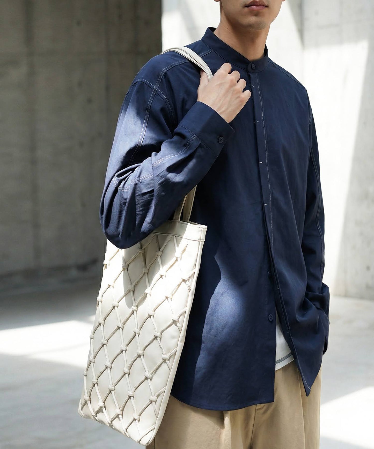 Color-Coordinated Stitch Shirt Men's