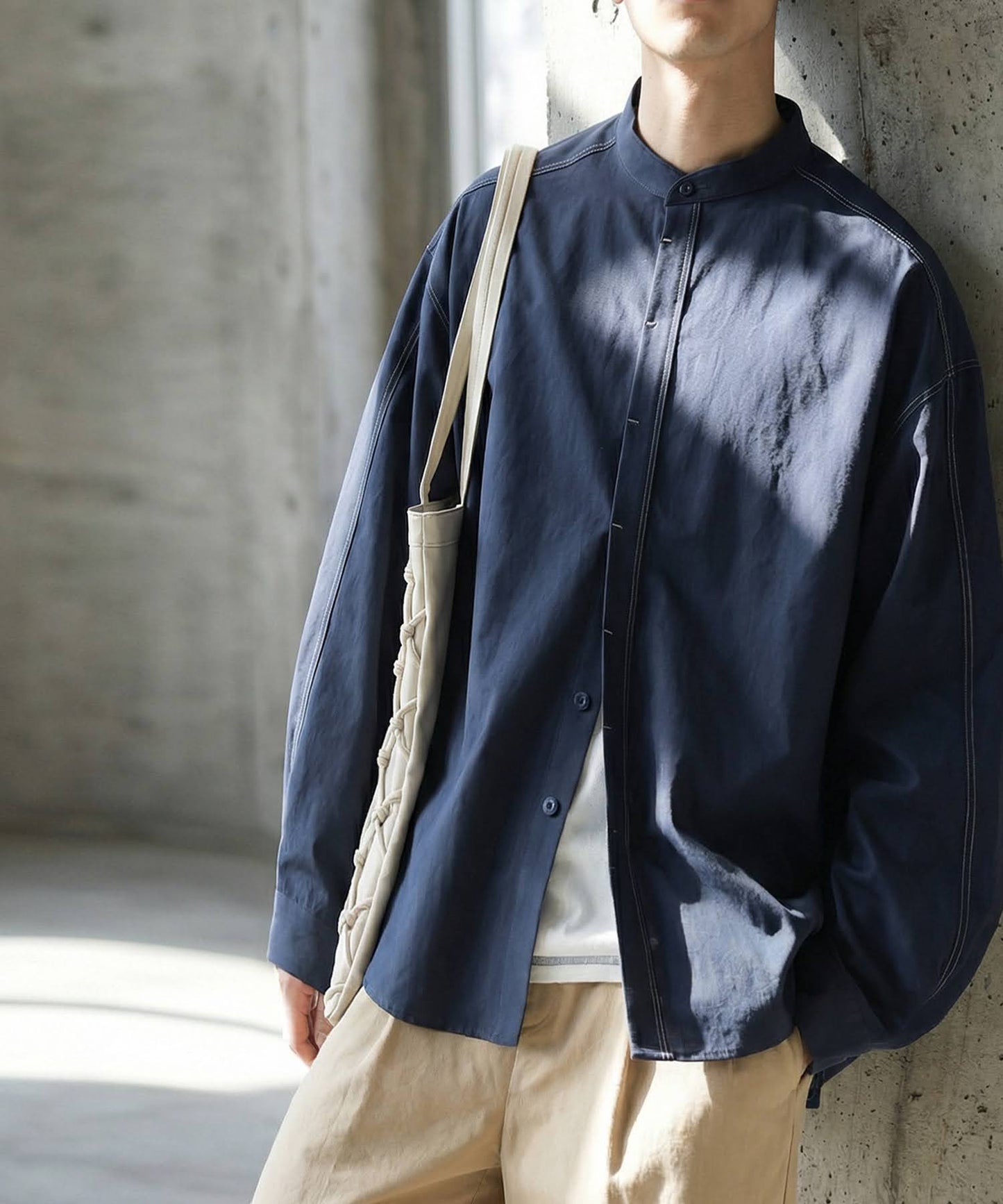 Color-Coordinated Stitch Shirt Men's