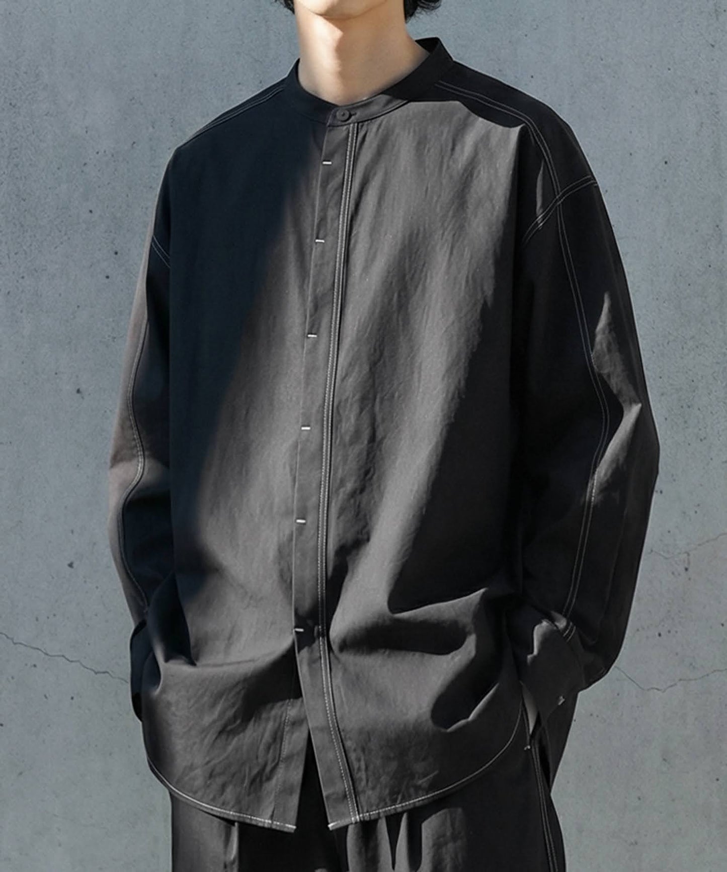 Color-Coordinated Stitch Shirt Men's