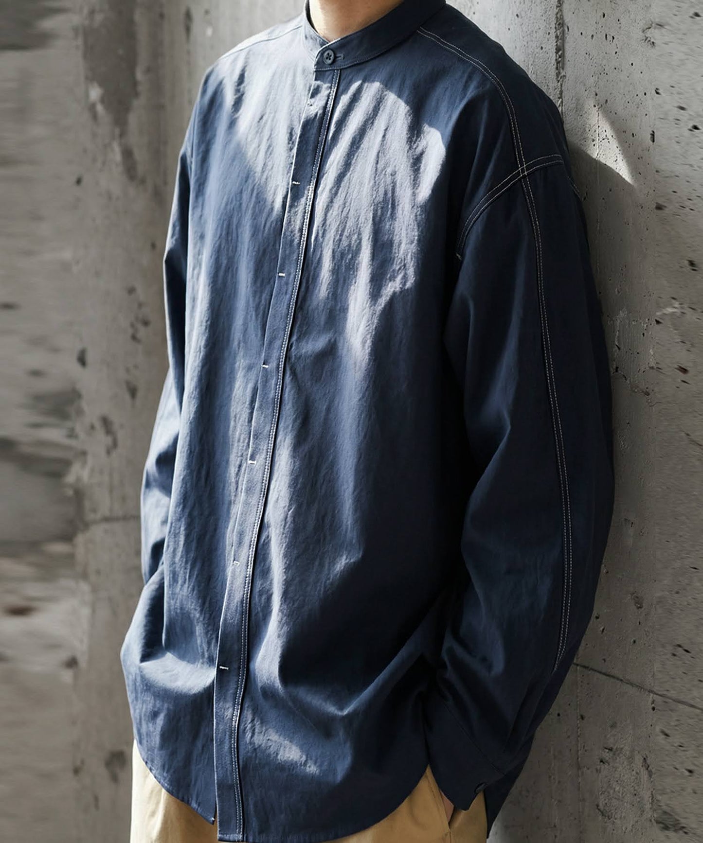 Color-Coordinated Stitch Shirt Men's