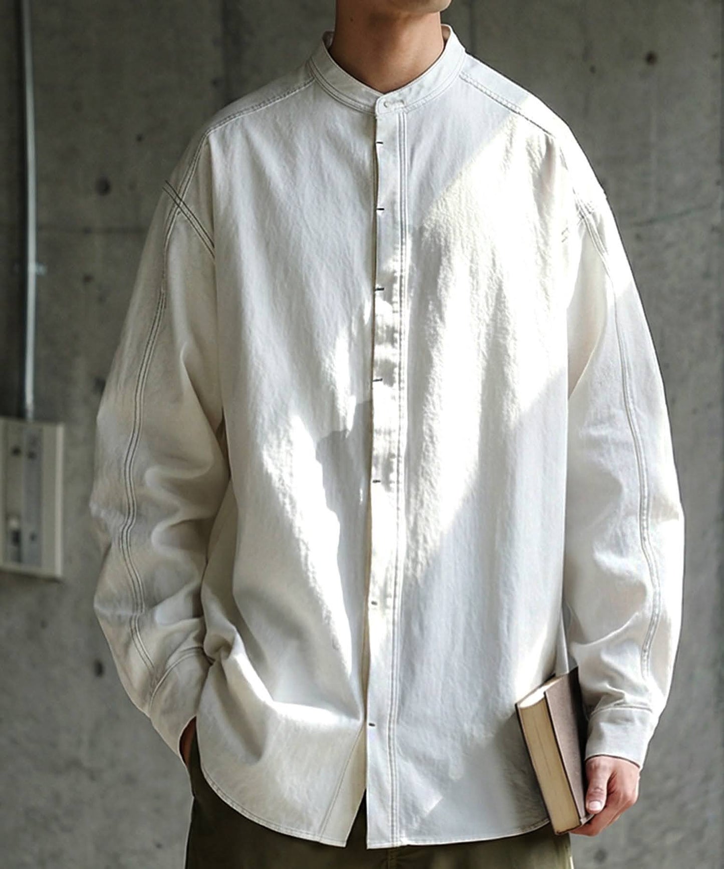 Color-Coordinated Stitch Shirt Men's