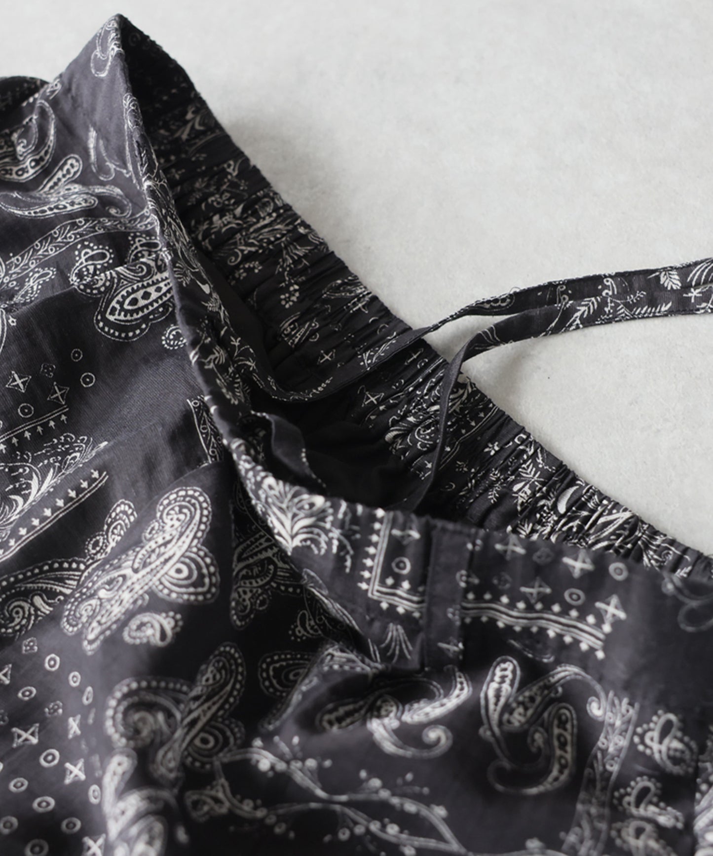 Paisley Print Long Wide-Leg Pants Ladies