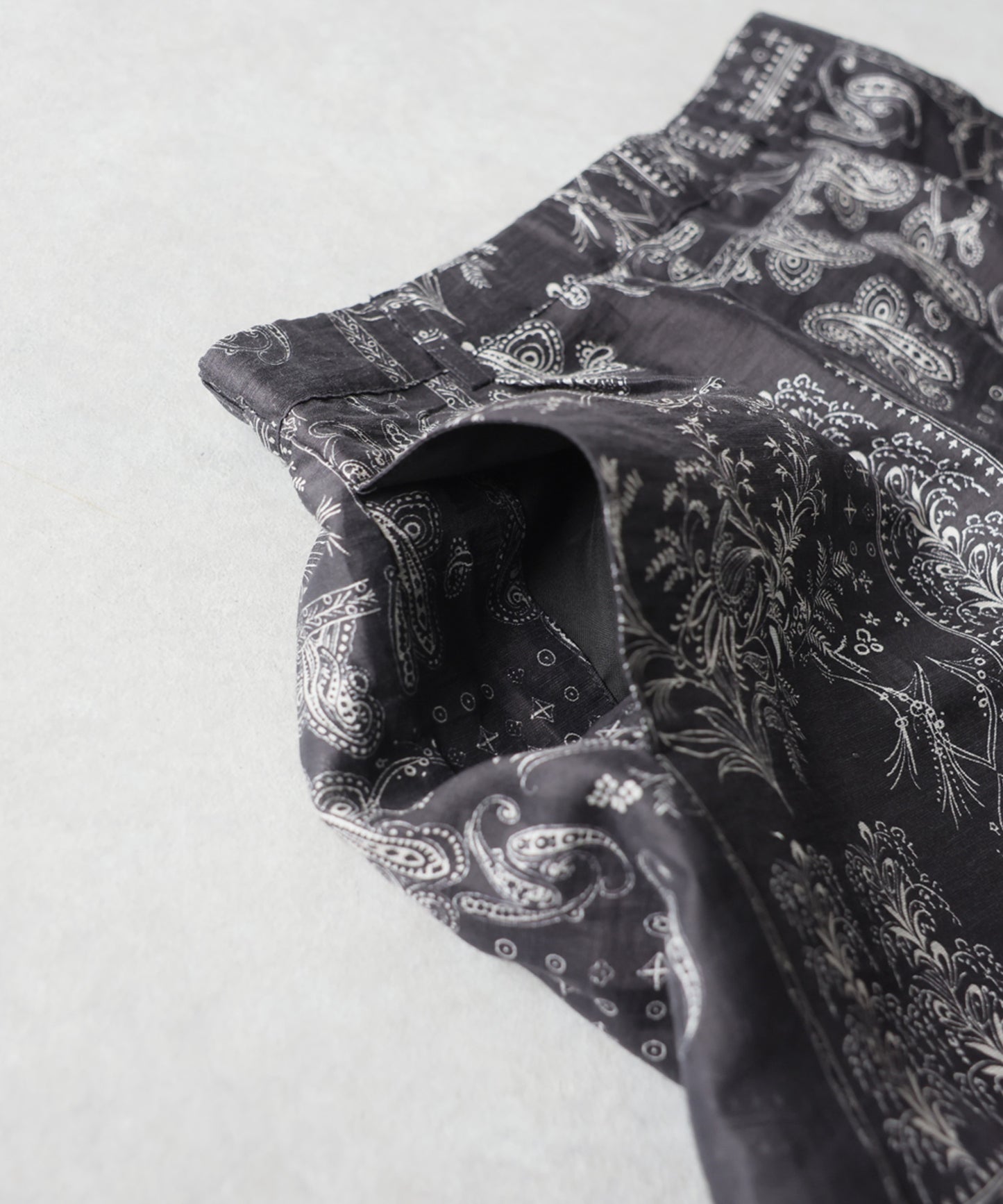 Paisley Print Long Wide-Leg Pants Men’s