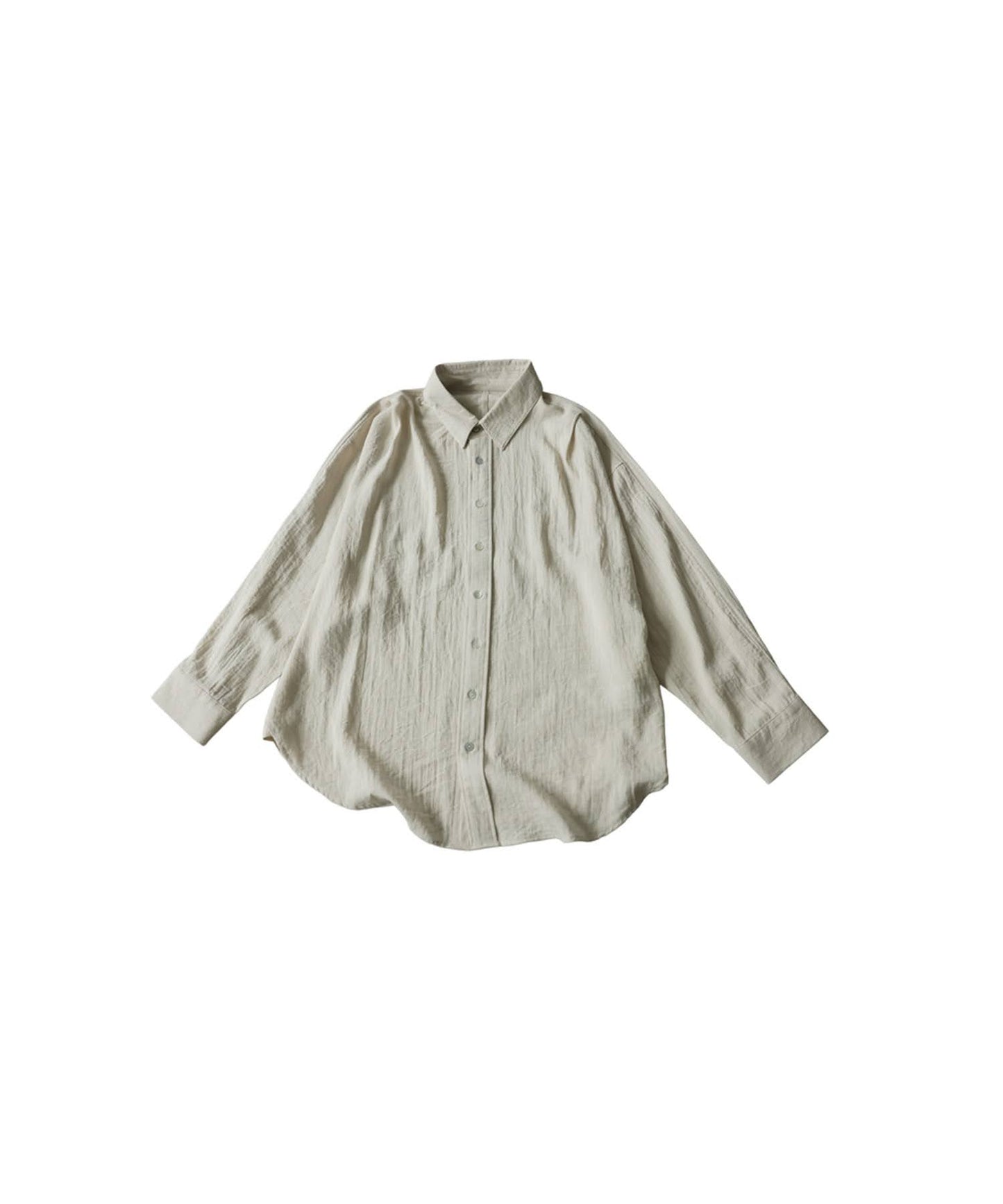 Linen Blend Pleated Shirt Men’s