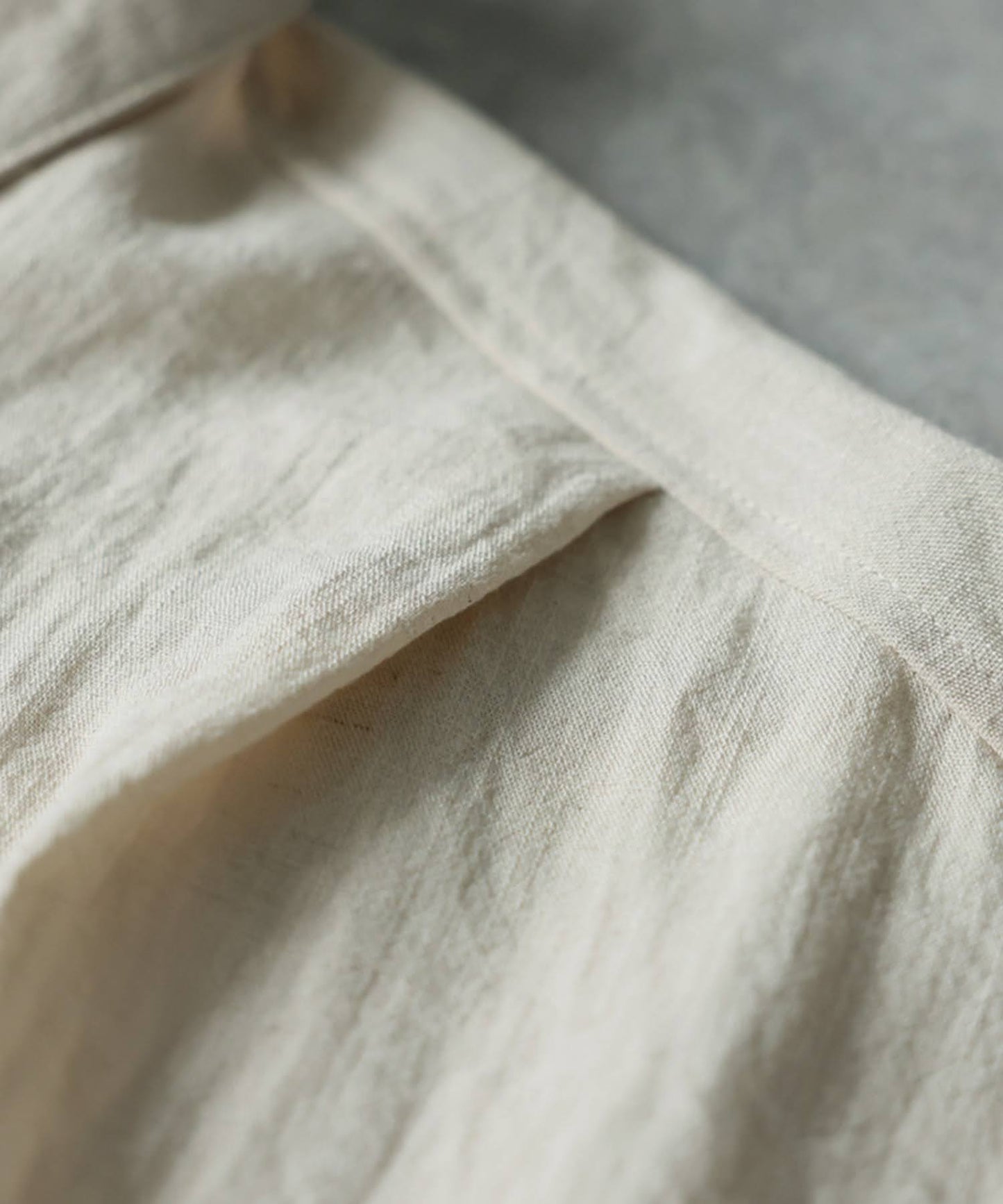 Linen Blend Pleated Shirt Ladies