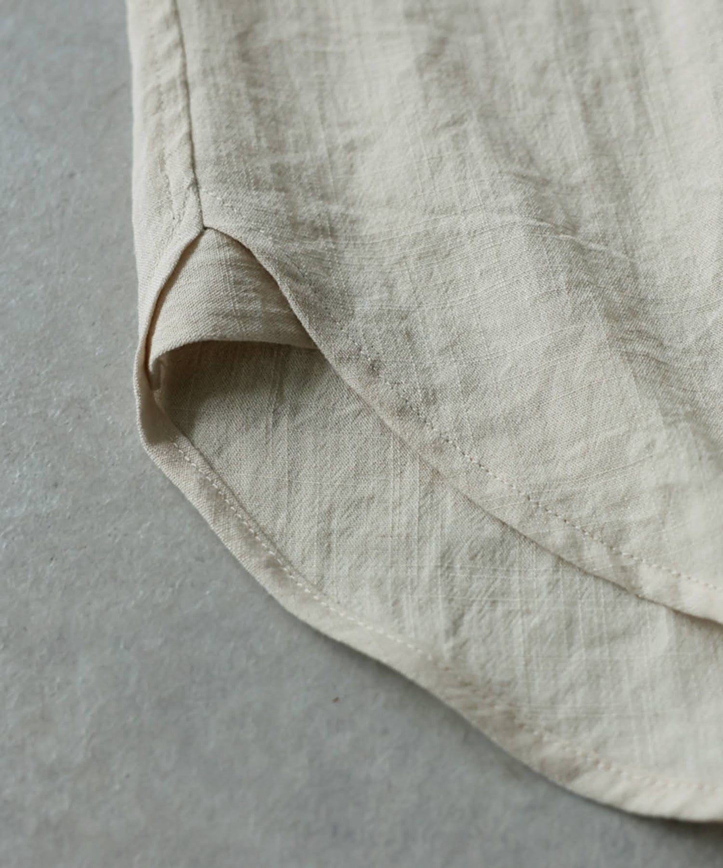 Linen Blend Pleated Shirt Men’s