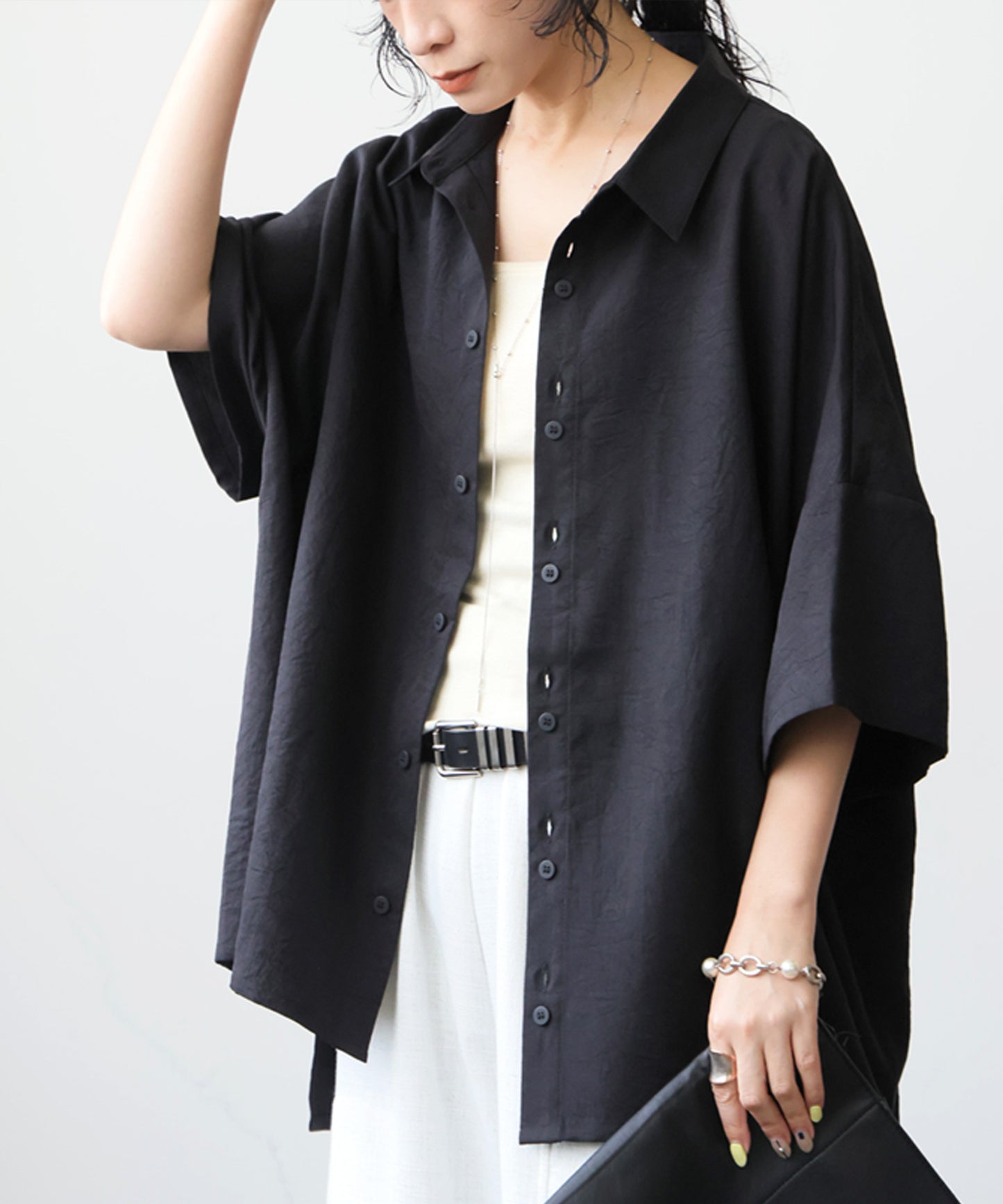 Dolman Shirt With A Difference In Length Between Front And Back Ladies