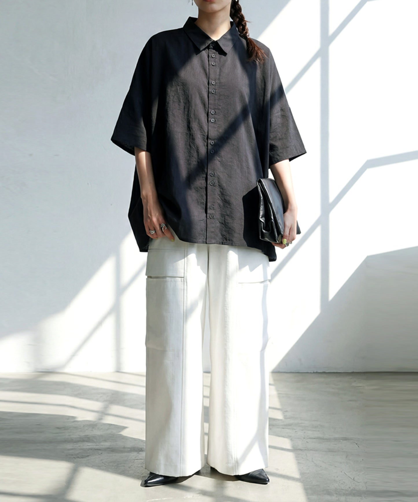 Dolman Shirt With A Difference In Length Between Front And Back Ladies