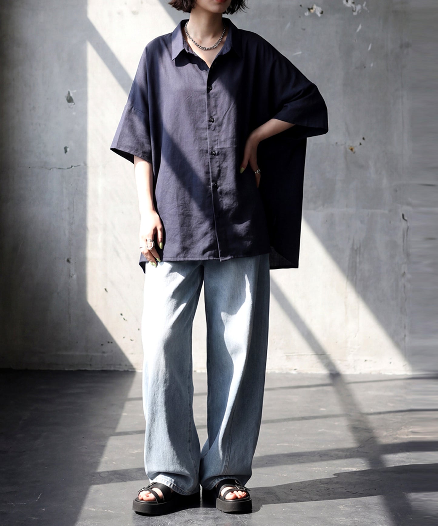 Dolman Shirt With A Difference In Length Between Front And Back Ladies