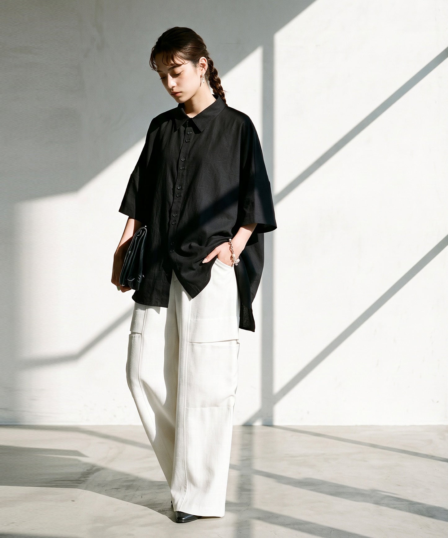 Dolman Shirt With A Difference In Length Between Front And Back Ladies
