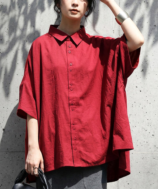 Dolman Shirt With A Difference In Length Between Front And Back Ladies